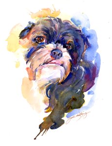 Livi肖像，2014，（水彩画）