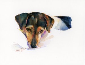 侦察员肖像，2015年，（水彩画）