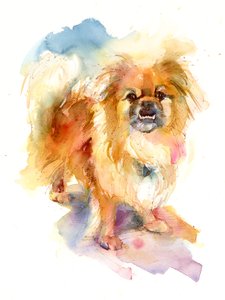 自卸车肖像，2016年，（水彩画）