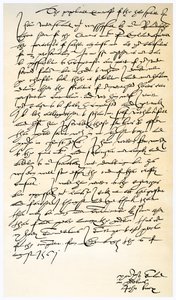 约翰·诺克斯（John Knox）1561年8月6日给尼古拉斯·特罗格莫顿爵士的信。 作者 约翰·诺克斯