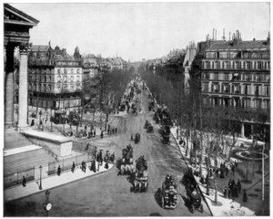 玛德琳大道（Boulevard de la Madeleine），巴黎，十九世纪末