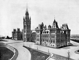 国会大厦，加拿大渥太华，1893年。 作者 约翰·斯托达德