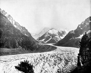 瑞士的梅德格拉斯（Mer De Glace），1893年。