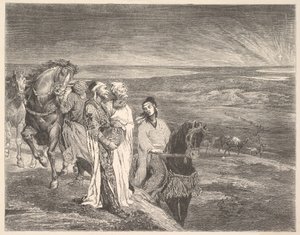 出自东方的智者》，1868年。 作者 约翰·拉法格