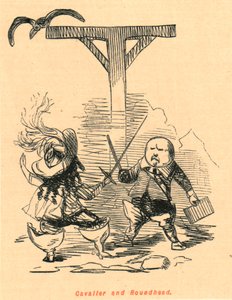 骑士和圆头，1897年。