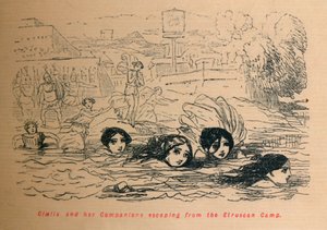 Cloelia和她的同伴逃离伊特鲁里亚营地，1852年