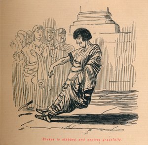 1852年，德鲁斯被刺伤并优雅地到期 作者 约翰·里奇