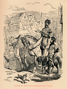黑王子爱德华（Edward the Black Prince），指挥囚犯，c1860，c1860 作者 约翰·里奇