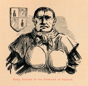 英国冠军的幻想肖像，c1860，c1860 作者 约翰·里奇