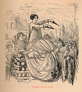 苏拉葬礼堆，1852年 作者 约翰·里奇