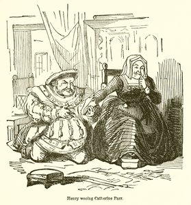 Henry Wooing Catherine Parr 作者 John Leech