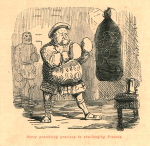 亨利在挑战弗朗西斯之前进行练习，1897年。 作者 约翰·里奇