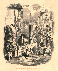 珀金·沃贝克（Perkin Warbeck）读他的自白，1897年。 作者 约翰·里奇