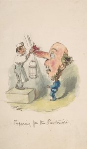 为哑剧做准备，1836-64。 作者 约翰·里奇
