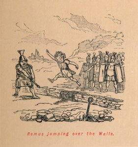 雷木思（Remus）跳过墙壁，1852年 作者 约翰·里奇