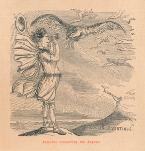 罗缪勒斯（Romulus）咨询奥古里（Augury），1852 作者 约翰·里奇