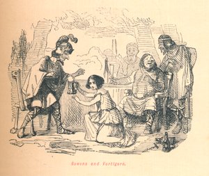 Rowena和Vortigern，c1860，c1860。 作者 约翰·里奇