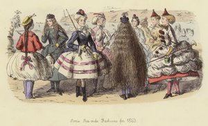 1863年的一些海边时装