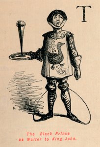黑王子作为国王约翰的侍应生，c1860，c1860 作者 约翰·里奇