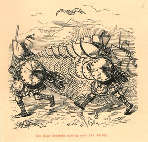越过边界的蓝色帽子，1897年。 作者 约翰·里奇