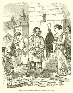 罗马人居住在卡普阿居民身边 作者 John Leech