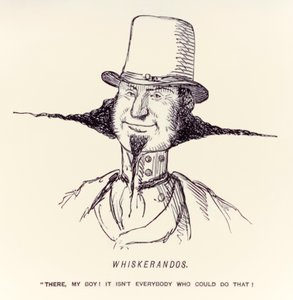 威斯康星 "在那里，我的孩子!这不是每个人都能做到的！"1854年发表在讽刺杂志《Punch》上。 作者 约翰·里奇