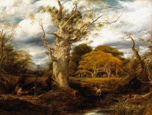 木头场景，1844年