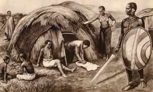 肯尼亚土著家庭（平版） 作者 约翰·麦克法兰