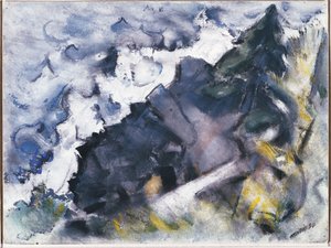 波浪与岩石 作者 约翰·马林