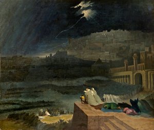 忏悔尼尼微，1840年 作者 John Martin