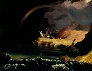 《契约》，c.1843（布面油画） 作者 约翰·马丁