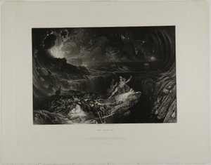 大洪水，选自《圣经插图 作者 约翰·马丁