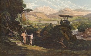 伊甸园（chromolitho） 作者 约翰·马丁