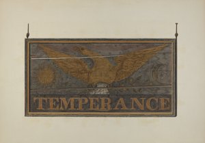 酒馆标志：Temperance，约1940年。