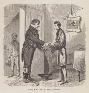 “Pip，你好吗Pip”，1861年Charles Dickens的“远大前程”插图