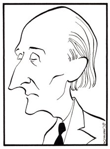 弗雷德里克-德柳斯（Frederick Delius）--约翰-明尼恩（John Minnion）的漫画--英国作曲家--1862 年 1 月 29 日 - 1934 年 6 月 10 日 作者 约翰·明尼恩