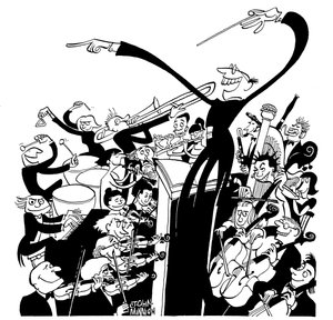 乐团和指挥--约翰-米尼恩的漫画作品