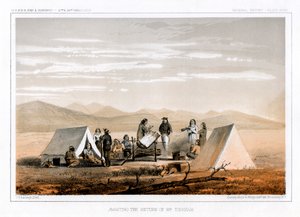 等待丁汉姆先生返回，1856年。 作者 约翰·史密斯（John Mix Stanley）