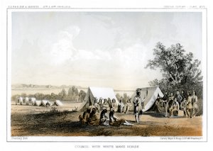 与白芒马议会，1856年。 作者 约翰·史密斯（John Mix Stanley）