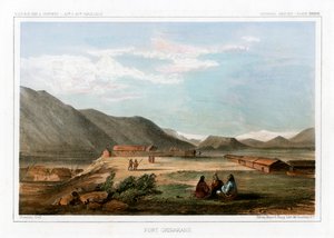 美国冲绳堡，1856年。 作者 约翰·史密斯（John Mix Stanley）