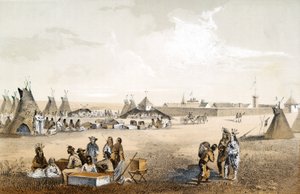 Fort Union，以及Assiniboins，pub。 1860