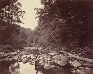 费城附近的Wissahickon溪，约1863年。