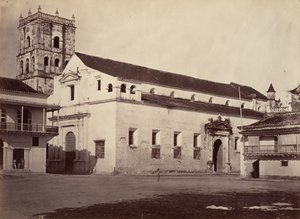 热带风光，大教堂，卡塔赫纳，1871年。 作者 约翰·莫兰