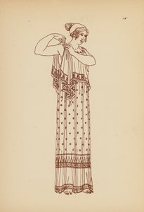 古希腊女性服饰（石版画）