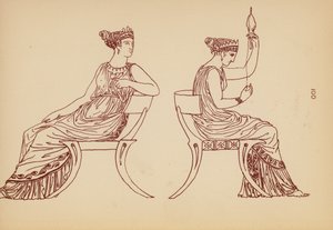 古希腊女性服饰（石版画）