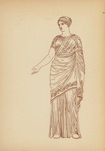 古希腊女性服饰（石版画） 作者 约翰·莫尔·史密斯