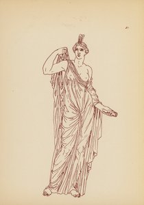 古希腊女性服饰（石版画） 作者 约翰·莫尔·史密斯