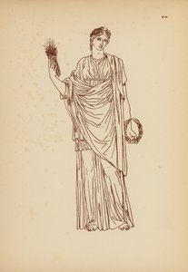 古希腊女性服饰（石版画） 作者 约翰·莫尔·史密斯