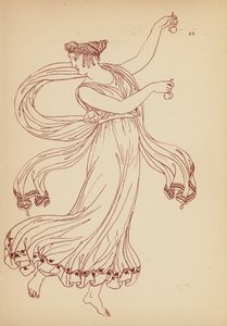 古希腊女性服饰（石版画） 作者 约翰·莫尔·史密斯