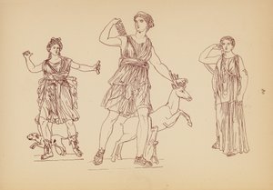 古希腊女性服饰（石版画）